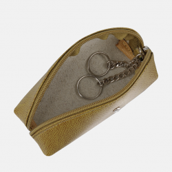 Oliwkowe etui na klucze z kryształem Swarovski