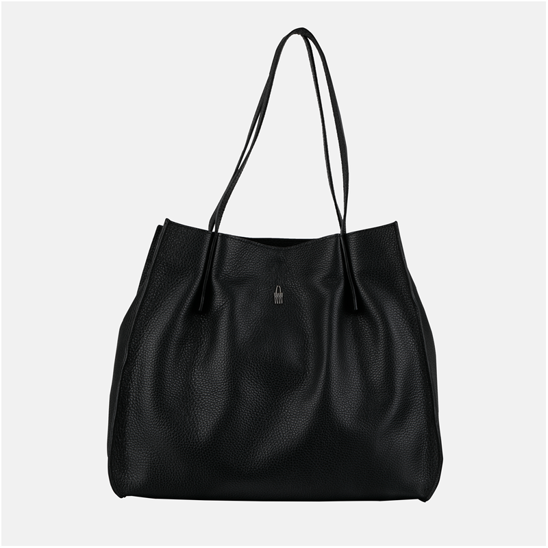 Czarna Shopperka skórzana duży rozmiar oryginalny design - oferta dla firm
