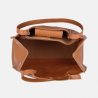 POLA - Jasnobrązowa torebka skórzana shopper - Oferta B2B - oferta dla firm