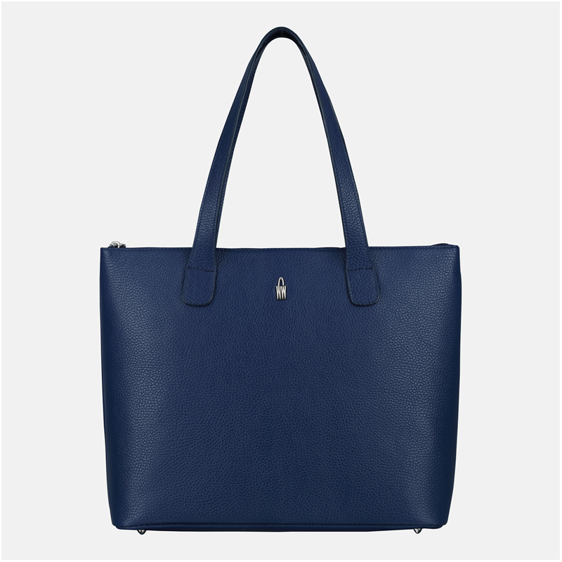 EMMA - Granatowa torebka skórzana - Oferta B2B - oferta dla firm