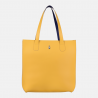 GILDA - Dwukolorowa żółto-niebieska torebka skórzana shopper - Oferta B2B - oferta dla firm