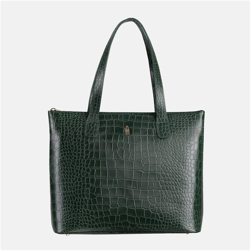 EMMA - Zielona torebka skórzana croco - Oferta B2B - oferta dla firm