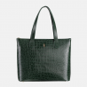 EMMA - Zielona torebka skórzana croco - Oferta B2B - oferta dla firm