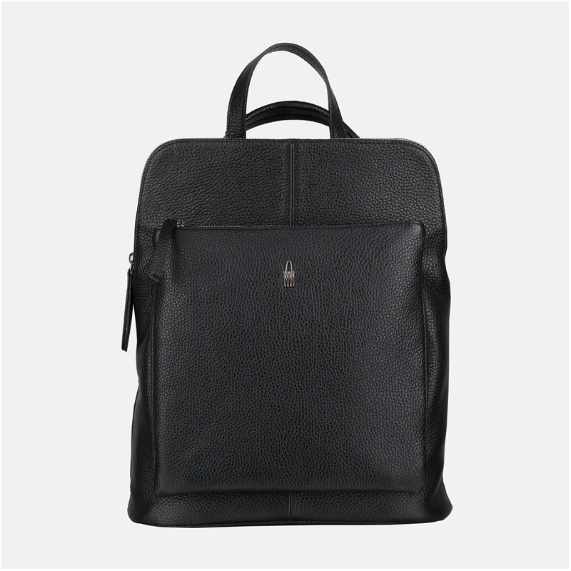 VINCI - Czarny wielofunkcyjny plecak skórzany - Oferta B2B - oferta dla firm