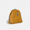 Żółte damskie etui na klucze z miękkiej skóry naturalnej - oferta dla firm