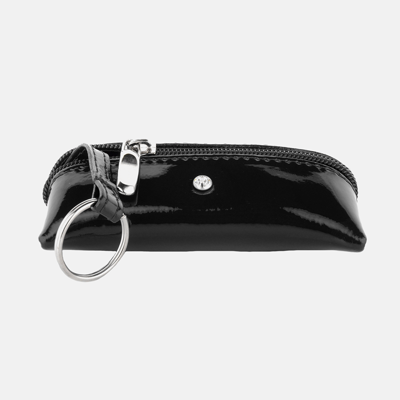 Bardzo praktyczne lakierowane etui na klucze ze skóry naturalnej z kryształem Swarovski - oferta dla firm