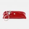Czerwone etui na klucze z lakierowanej skóry naturalnej + kryształek Swarovski - oferta dla firm