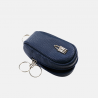 Małe etui na klucze z granatowej skóry naturalnej - oferta dla firm