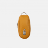 Żółte etui na klucze skórzane z logo - oferta dla firm