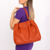 POLA - Pomarańczowa torebka shopper skórzana - Oferta B2B - oferta dla firm