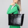 Shopperka w kolorze czarnym ze złotymi wykończeniami - Oferta B2B - oferta dla firm