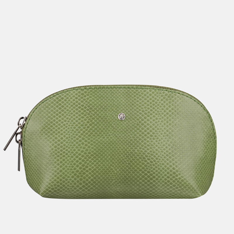 Zielona kosmetyczka ze skóry z jabłek - oferta dla firm