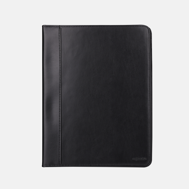 Czarny organizer A4 z wegańskiej skóry z jabłek - oferta dla firm