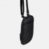 Czarna saszetka na telefon ze skóry z jabłek - Oferta B2B - oferta dla firm