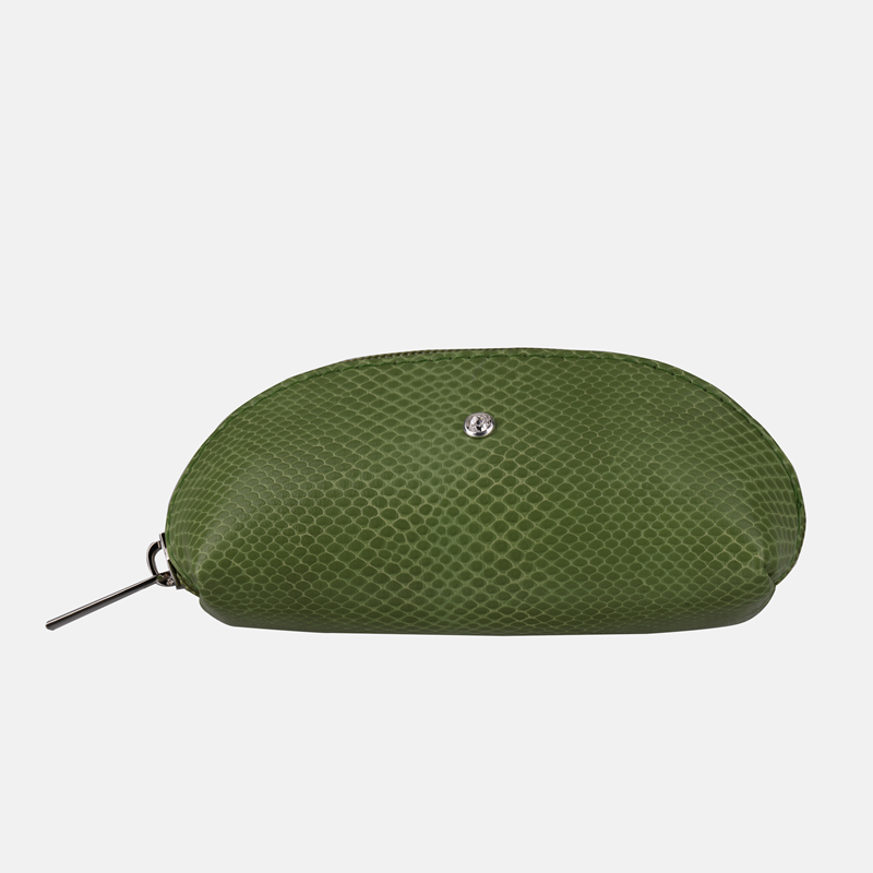 Zielone etui na klucze ze skóry z jabłek - oferta dla firm