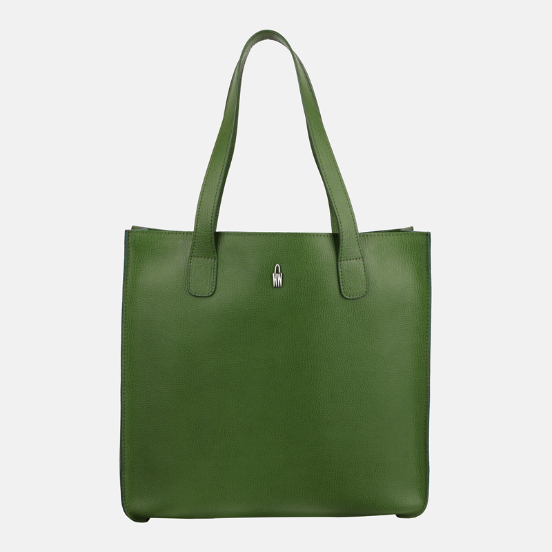 GILDA - Zielona torebka skórzana shopper - Oferta B2B - oferta dla firm