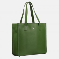 GILDA - Zielona torebka skórzana shopper - Oferta B2B