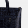 EMMA - Granatowa torebka skórzana croco - Oferta B2B - oferta dla firm