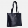 EMMA - Granatowa torebka skórzana croco - Oferta B2B - oferta dla firm