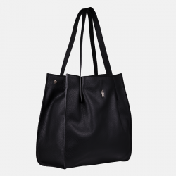 TALIA - Czarna torebka skórzana shopper - Oferta B2B