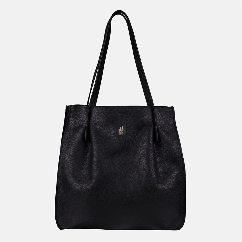TALIA - Czarna torebka skórzana shopper - Oferta B2B - oferta dla firm