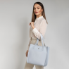 GILDA - Niebieska torebka skórzana shopper - Oferta B2B - oferta dla firm
