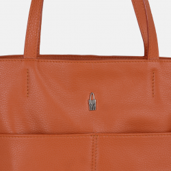 SUZANA - Pomarańczowa torebka skórzana na ramię - Oferta B2B