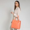GILDA - Morelowa torebka skórzana shopper - Oferta B2B - oferta dla firm