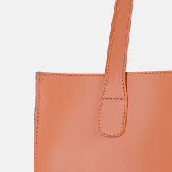 GILDA - Morelowa torebka skórzana shopper - Oferta B2B