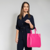 GILDA - Różowa torebka skórzana shopper - Oferta B2B - oferta dla firm