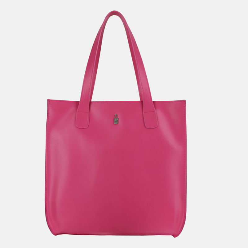 GILDA - Różowa torebka skórzana shopper - Oferta B2B - oferta dla firm