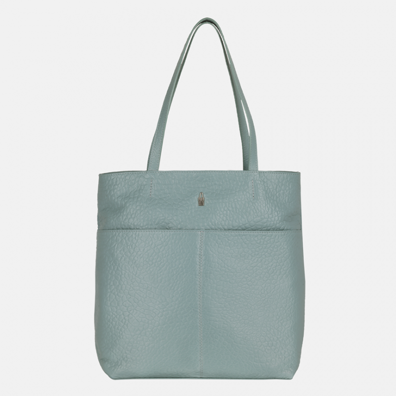 SUZANA - Miętowa torebka skórzana na ramię - Oferta B2B - oferta dla firm