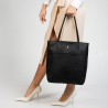 SUZANA - Czarna torebka skórzana na ramię - Oferta B2B - oferta dla firm
