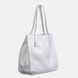 TALIA - Biała torebka skórzana typu shopper - Oferta B2B