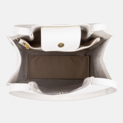 TALIA - Biała torebka skórzana typu shopper - Oferta B2B
