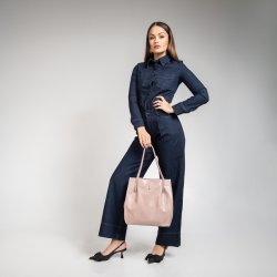 TALIA - Shopperka w kolorze pudrowego różu - Oferta B2B