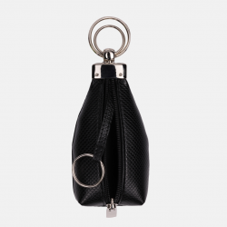Etui na klucze ze skóry wegańskiej w kolorze czarnym - Oferta B2B