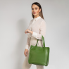 GILDA - Zielona torebka skórzana shopper - Oferta B2B - oferta dla firm