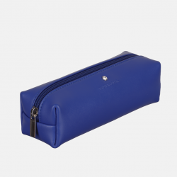 Niebieski duży piórnik skórzany - Oferta B2B