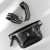 IDA - Czarna nerka skórzana croco - Oferta B2B - oferta dla firm