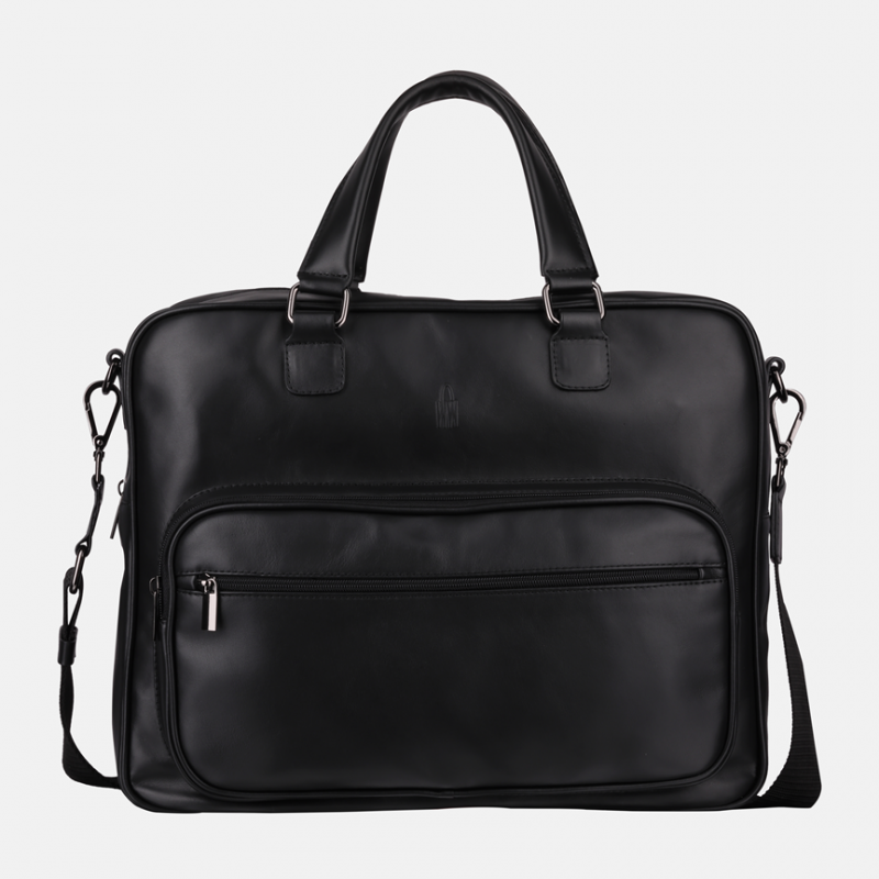 BRUNO - Czarna teczka skórzana - Oferta B2B - oferta dla firm