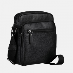 Czarna torba saszetka męska ze skóry - Oferta B2B