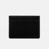 Czarne dwustronne etui skórzane na karty lub dokumenty - oferta dla firm