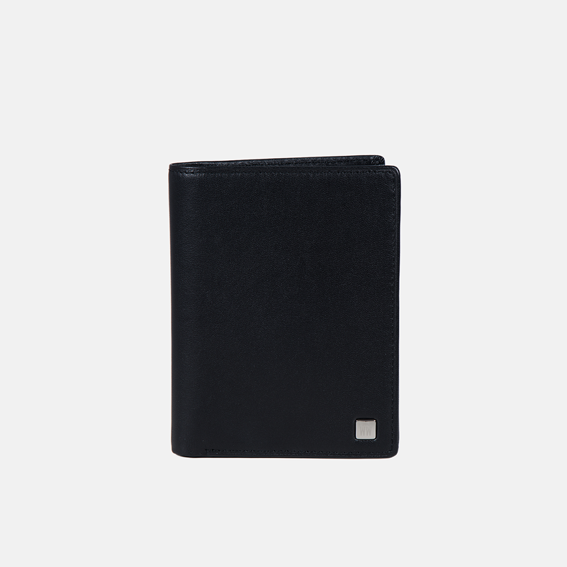 Czarny portfel skórzany - oferta dla firm