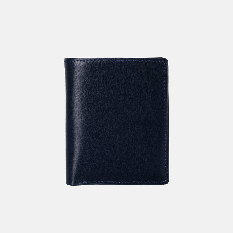 Granatowy portfel skórzany - oferta dla firm