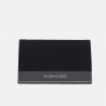 Eleganckie skórzane etui na wizytówki - czarny wizytownik - oferta dla firm