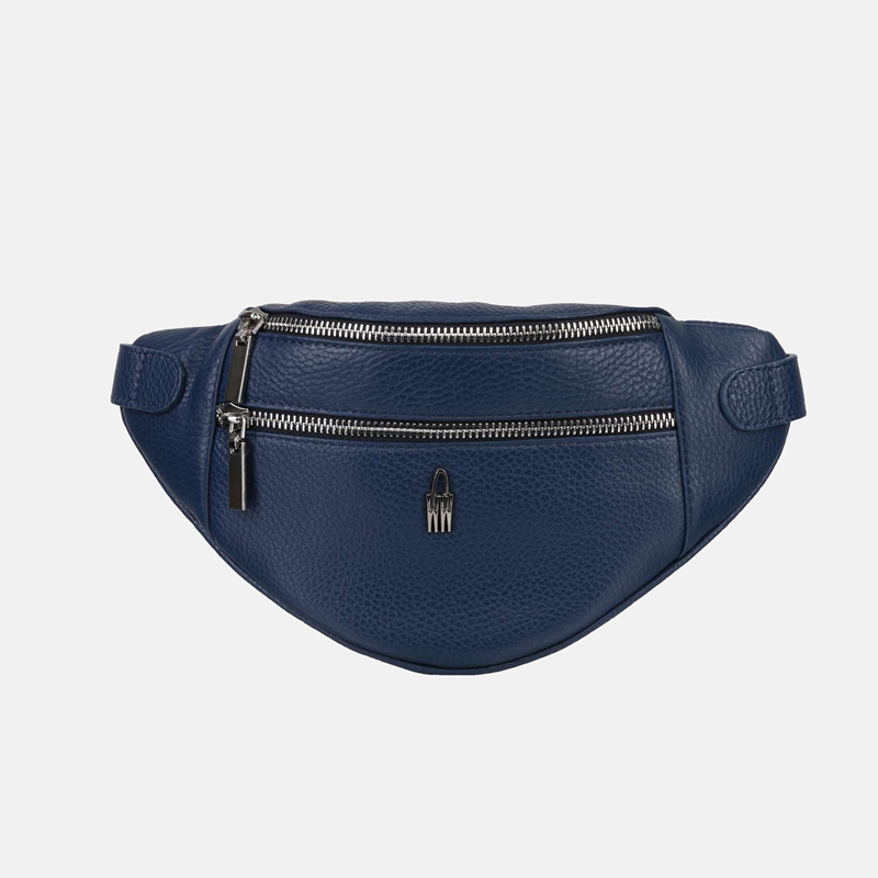 LAYLA - granatowa nerka skórzana - Oferta B2B - oferta dla firm