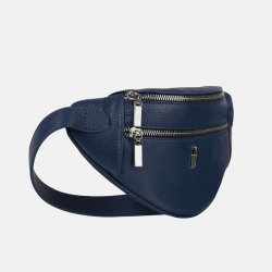 LAYLA - granatowa nerka skórzana - Oferta B2B