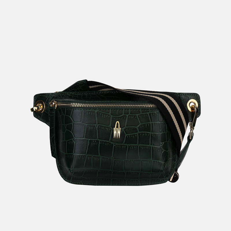 IDA - Zielona nerka skórzana croco - Oferta B2B - oferta dla firm