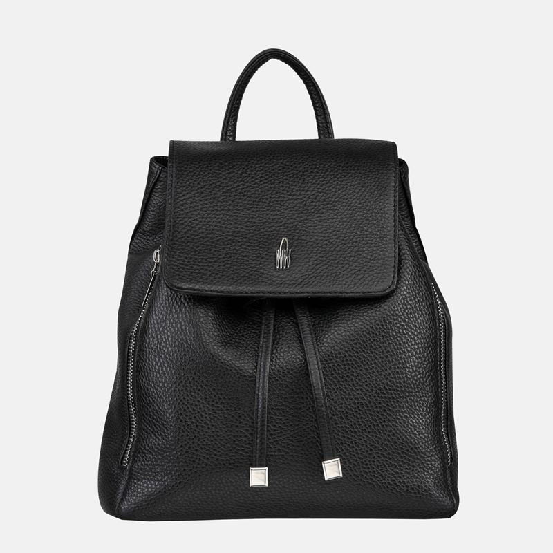 Czarny plecak damski ze skóry naturalnej - Oferta B2B - oferta dla firm